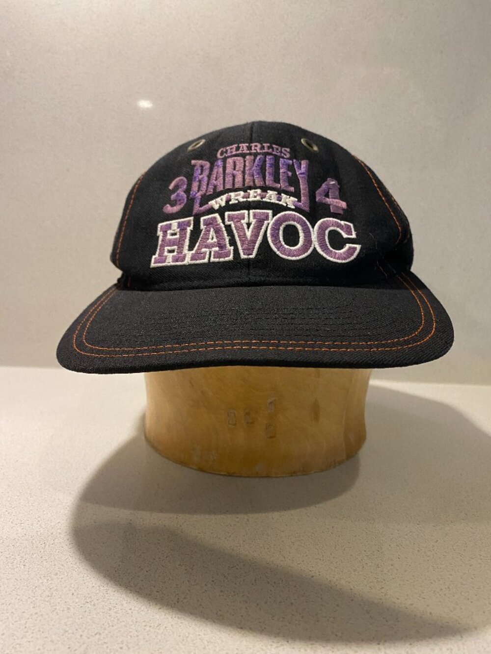 1990s Charles Barkley 34 Hat Vintage Nike Fullback Fitted Embroidered Cap